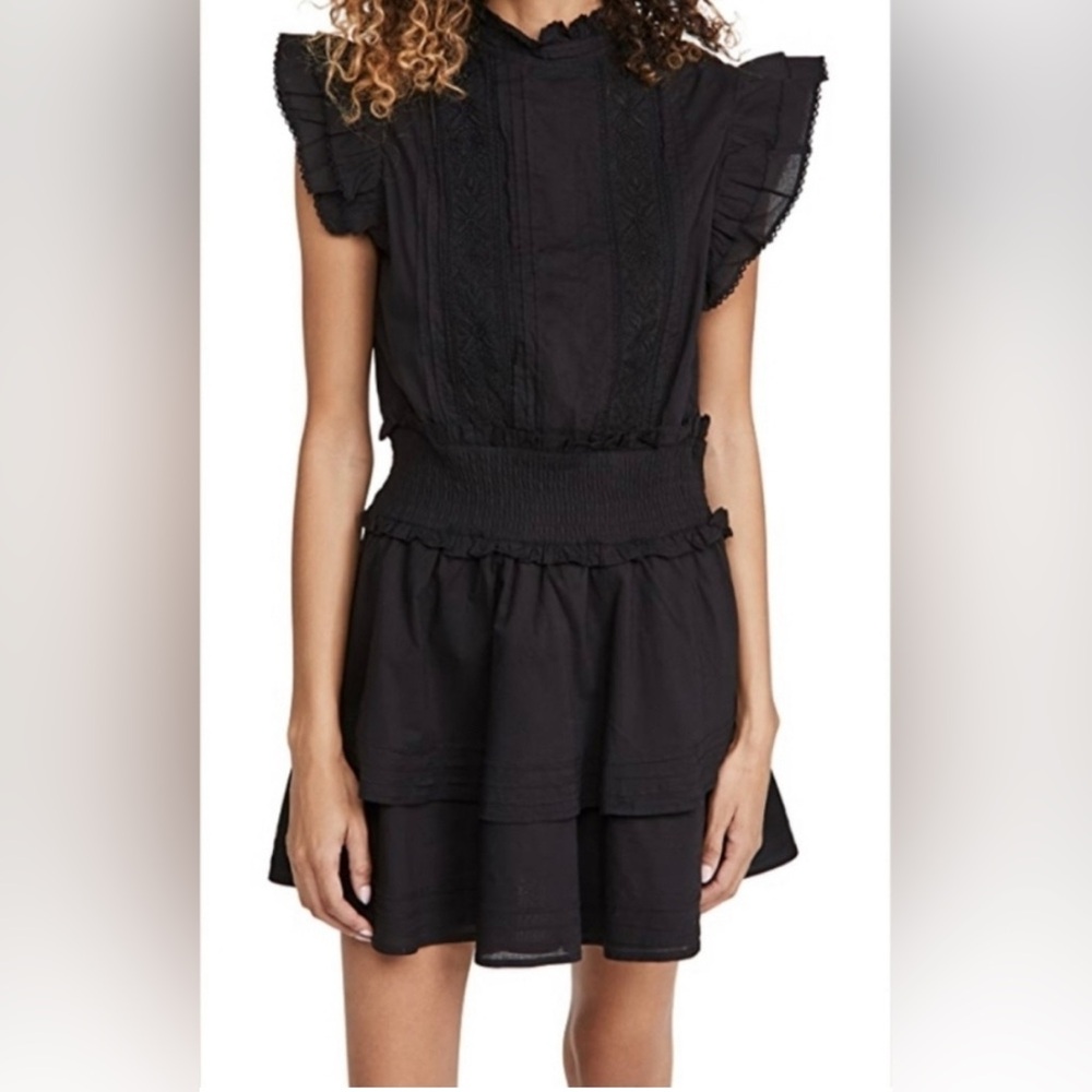 Cleobella Black Ruffle Detail Dress